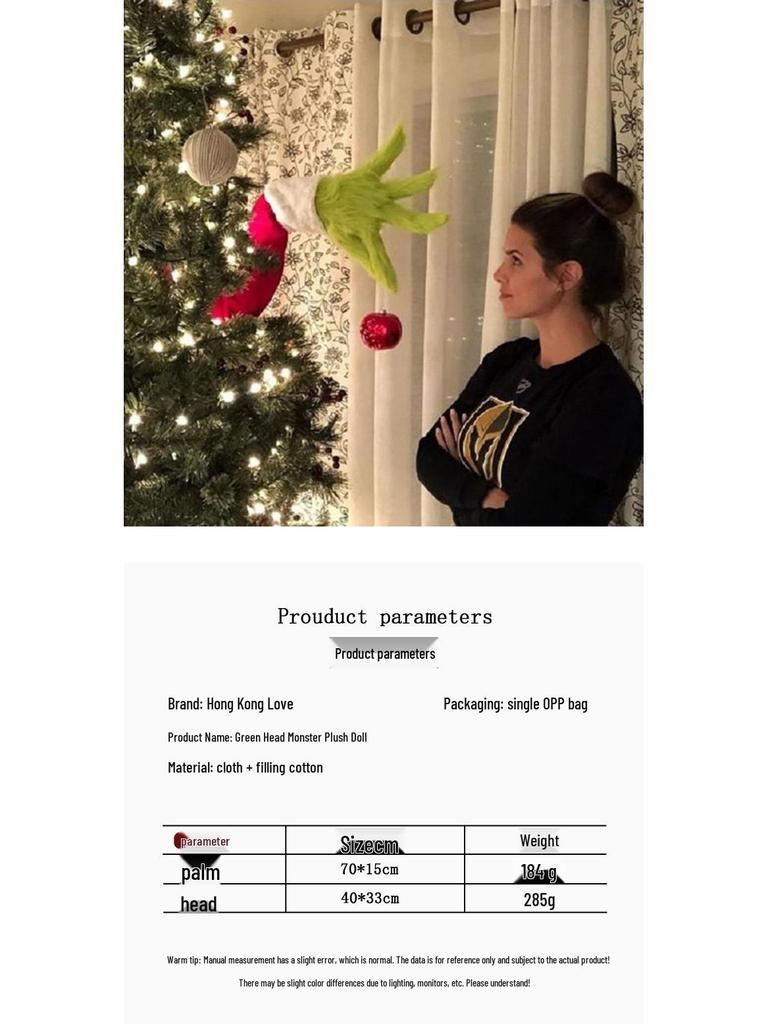 Grinch Vánoční Zelený Šašek Plyšová Hračka