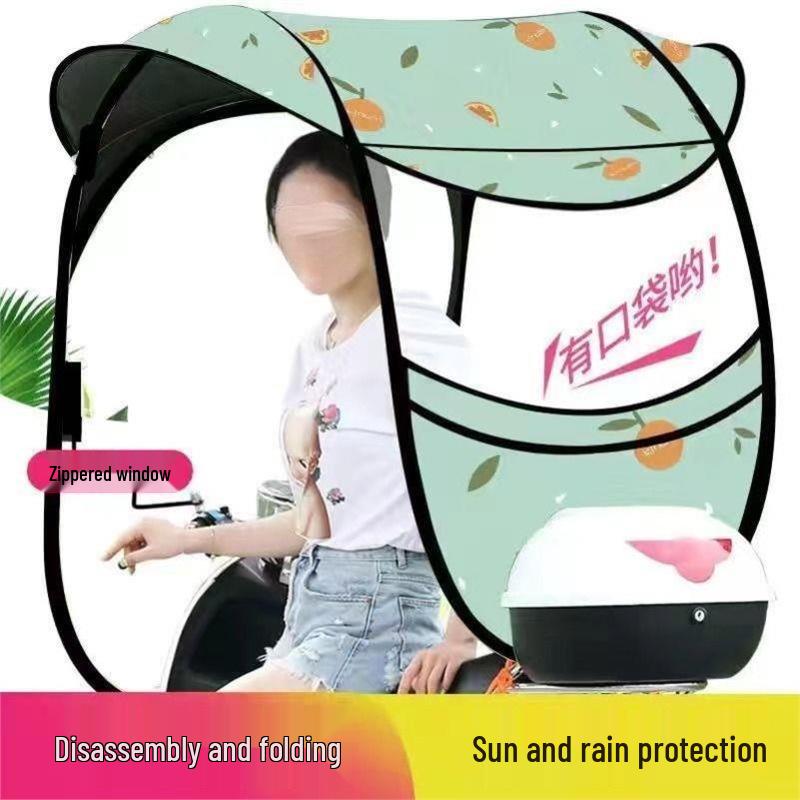 Detachable Electric Vehicle Sunshade: Thickened Canopy Awning for Battery Cars