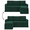 Sofa Dark Green 178 x 134 x 80 cm Velvet