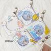 Round Badge Protective Case with Transparent Window Waterproof Hangable Portable Display Bag for Fan Supplies Gift Multi-color