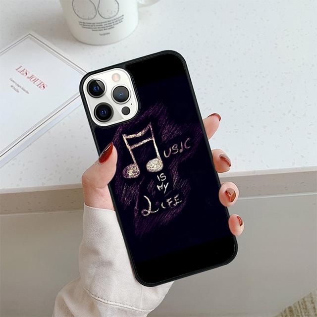 Music Notes Phone Case For iPhone 17 Air 14 15 16 13 12 Cover For Apple iPhone 17 Air 14 15 16 Pro Max 6S Plus Coque