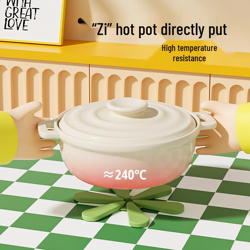 Gradient Color Silicone Placemat - Heat-Resistant, Anti-scalding Christmas Mat