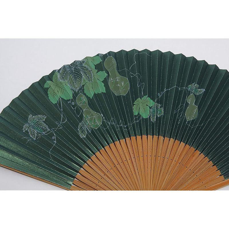 Used [New] [Hasegawa] Men's Kyoto Fan with Fan Bag, Presentation Box, Made In Japan, Gourd 1