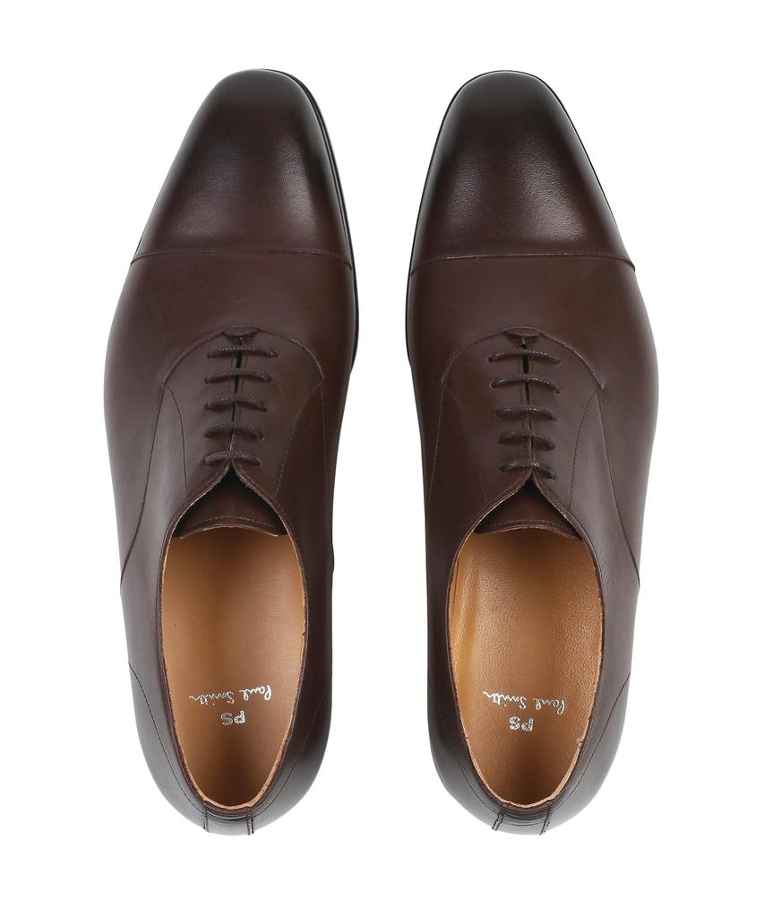 Paul Smith Leather Dark Brown Straight-Tip Shoes,