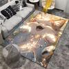 Cute Fluffy Cat Carpet with Playful Design and Bright Colors Suitable for use as an anti-slip for living room bedroom sofas