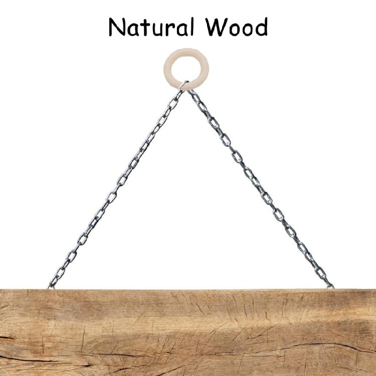 40Pcs Wood Hoops for Craft Pendant Connectors Jewelry Making, 8 Size 15-50mm Unfinished Wood Rings Circles