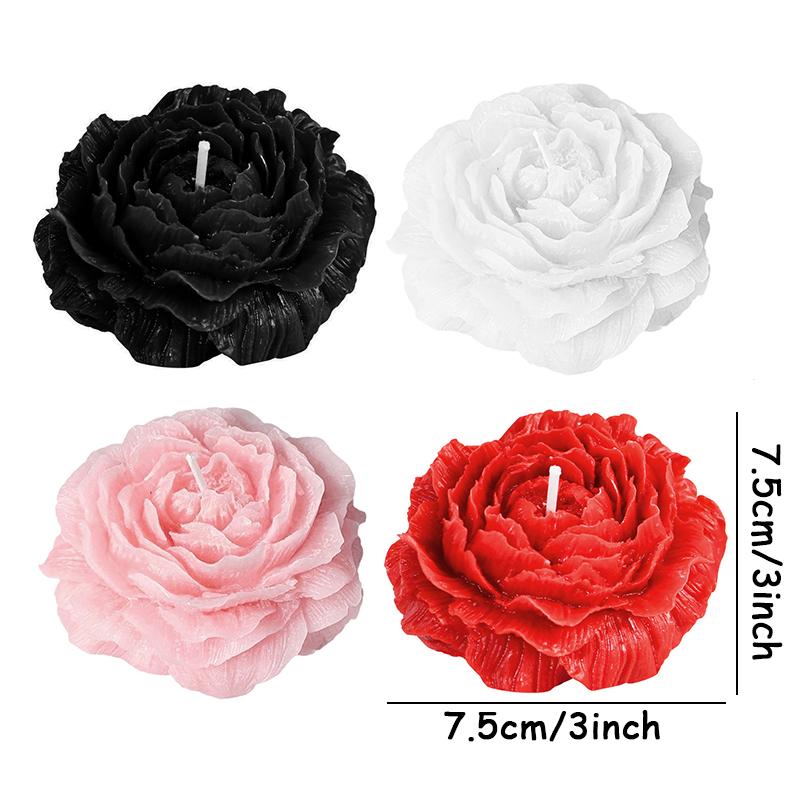 1pc Flower Aromatic Candle Sweet Peony Candles Wedding Birthday Girl Party Favors Bridal Gift Valentine Present Xmas Ornament