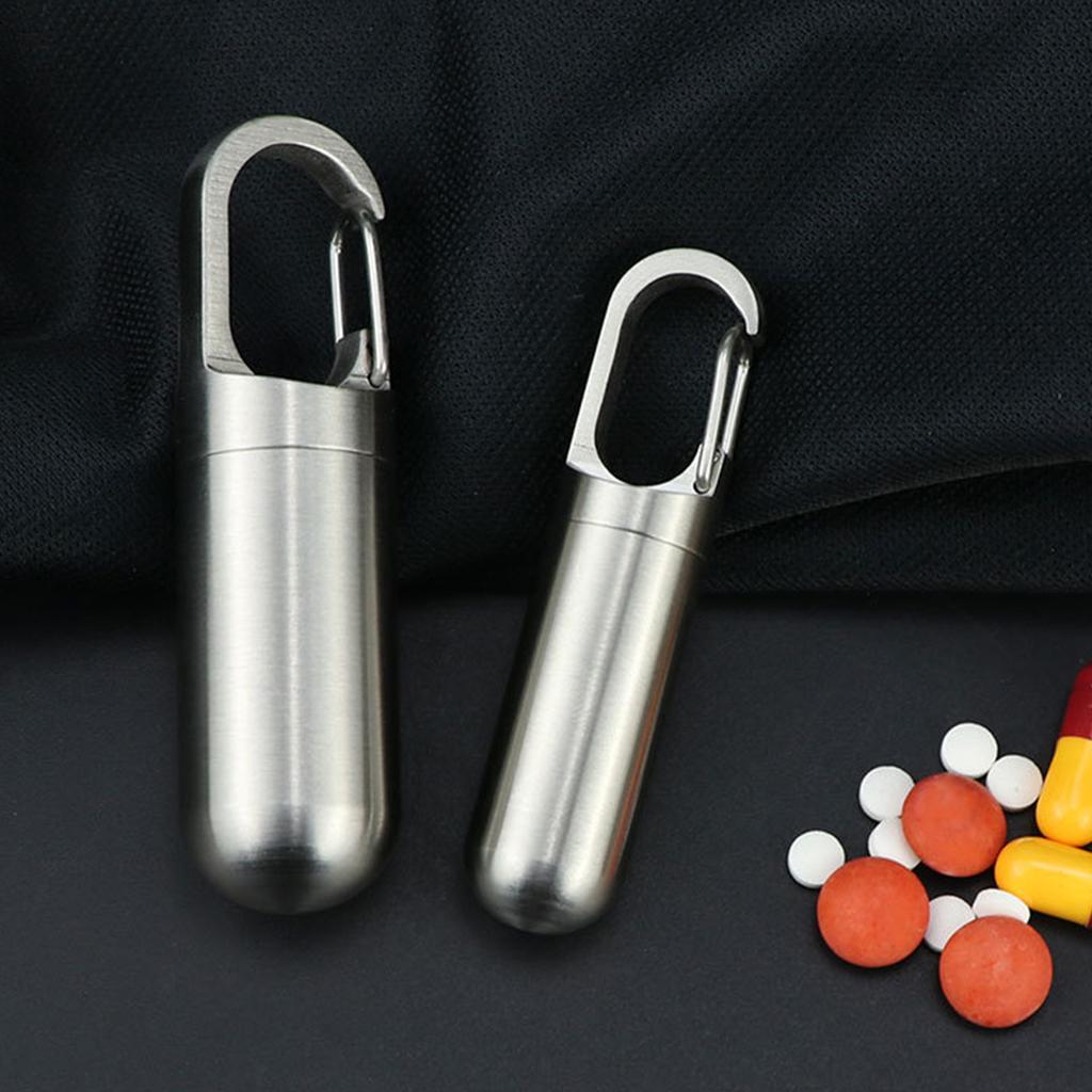 Durable Metal Waterproof Pills Box With Efficient Gift Packaging Medicine Container Perfect For Home Office Outdoor