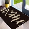 [Washable Doormat] Machine Washable Welcome Doormat with Home Design Pattern-suitable for Bathroom, Living Room Bedroom, Kitchen