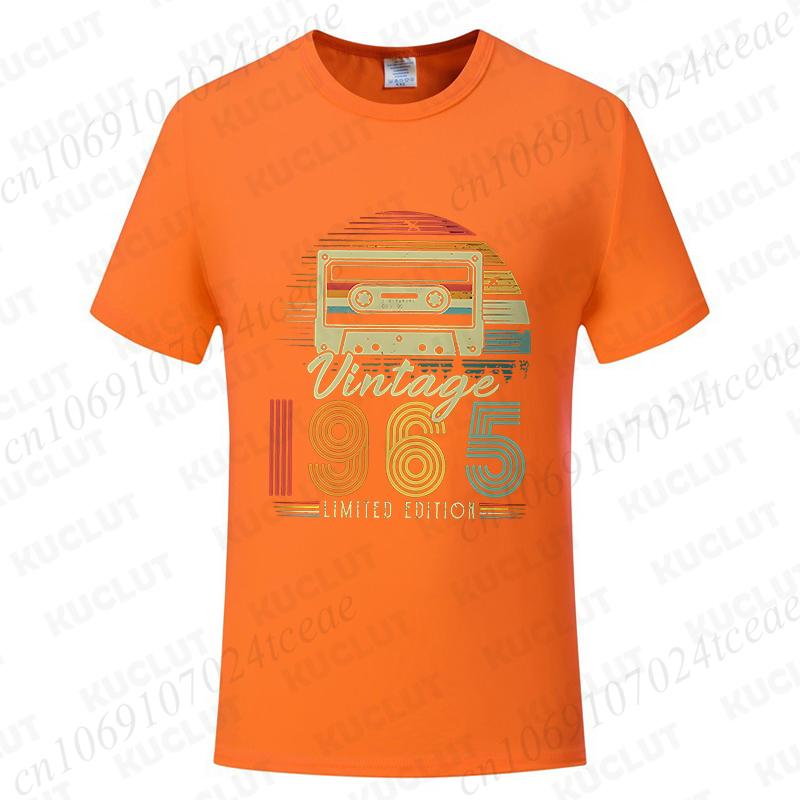 Unisex Vintage 1965 Print T-shirts for Unisex WoUnisex Birthday Vintage Letter Design Tshirt Short Sleeve Clothes Fashion Casual Tee Clothing