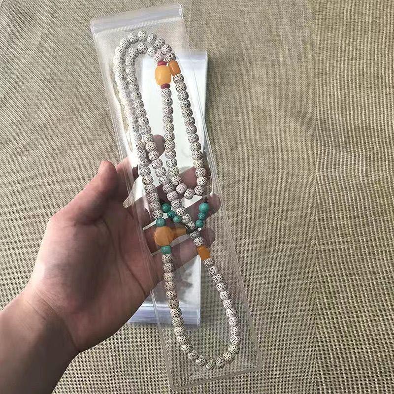 Klarsicht-PVC Selbstverschließender Reißverschlussbeutel zur Schmuckaufbewahrung und zum Schutz vor Oxidation.