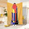 Art P-Pop Art Style Lipstick Beauty Throw Lightweight 240g Flannel Blanket Soft Skin-friendly for Summer Cooling
