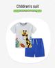 2026 Summer Kids' Animal Print Shorts & T-Shirt Set - European & American Style
