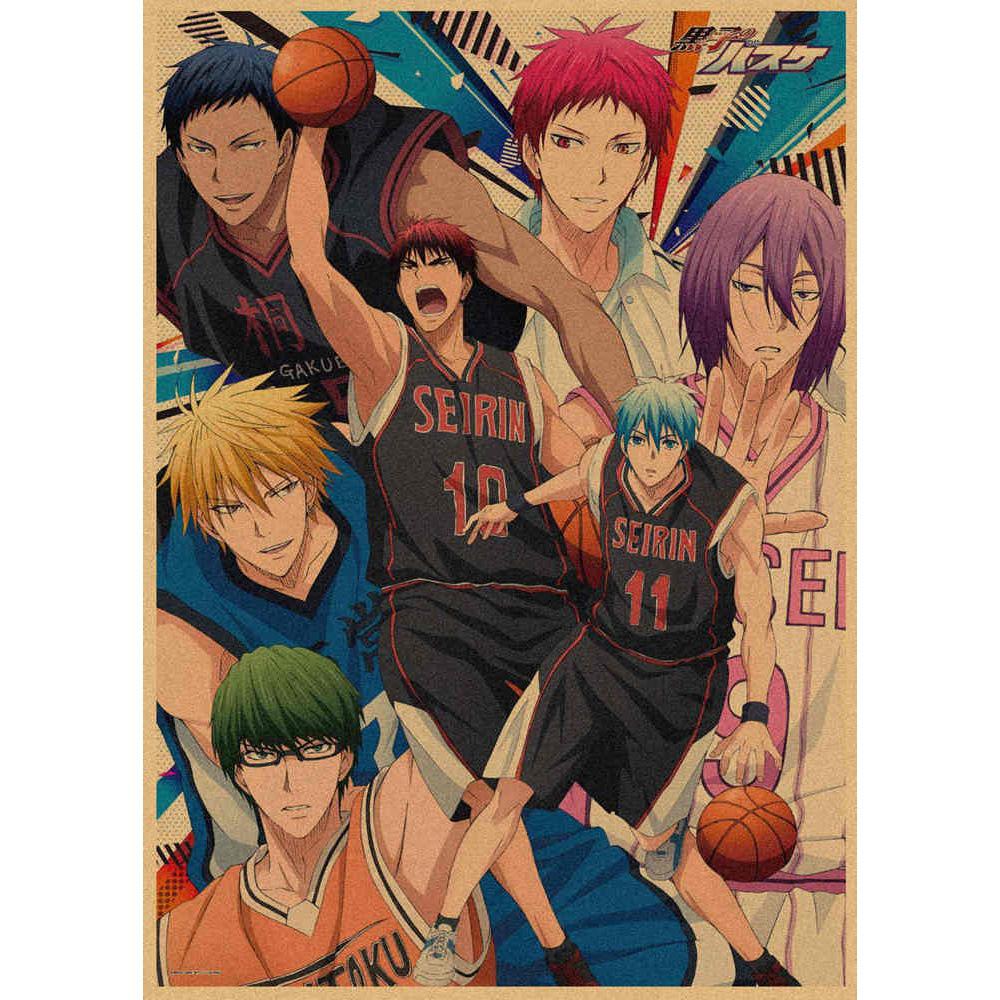 Kuroko's Basketball Retro Kraft Poster Decorative Wall Art Mural 407
