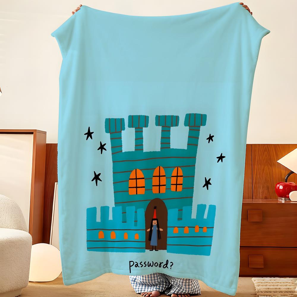 Artist C-Chayun L-Lee Throw Flannel Throw Blanket, Lightweight Cozy, Durable Washable Cute Cool