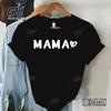 MAMA Love Heart Mother’s Day Gift Women's Short Sleeve Printed T-shirt Y2k Tshirts Short Sleeves Casual Street Fashion Clothes