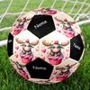 Custom Name Christmas Reindeer Theme Size 5 Soccer Ball, Suitable for Both Indoor and Outdoor Matches, a Gift Suitable for Everyone.