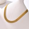 8.2mm Hip-hop Mesh Chain Necklace for Women,Gold Plated Stainless Steel Water Proof Necklace, Fine Choker Jewelry Gifts