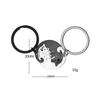 Titanium Steel Hug Dog Stainless Steel Keychain Cute Pet Design Fashion Couple Pendant Practical Valentine's Day Gift