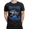 Tralalero Tralala Shark Meme  T Shirt Men 100% Cotton T-Shirts Round Neck Italian Brainrot Memes Tees Short Sleeve Clothing