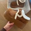 Thick-soled Warm-weather Cotton Shoes for Women, New Style, Retro Design, Warm-keeping Shoes