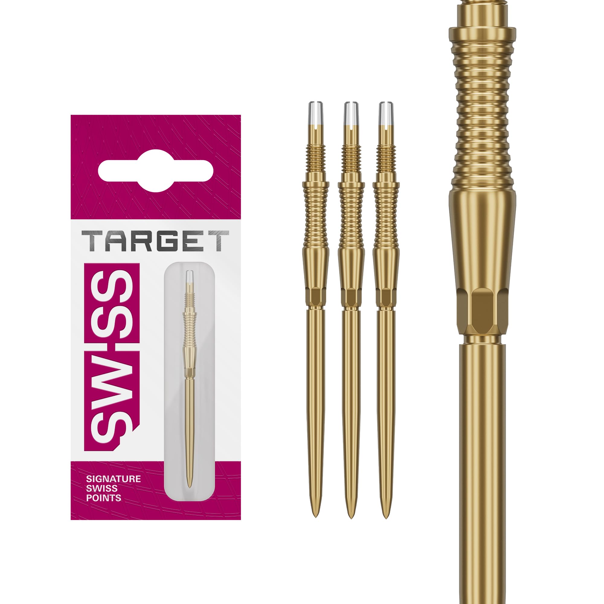 

Target Darts SwissPoint Storm Dart Tips, RST (Set of 3 Tips) 42MM – Gold Dart Tip Replacement, SwissStorm Tips, Professional Dart Accessories золотой
