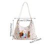 Korean Style Puppy Embroidery Shoulder Bag Y2k Cartoon Handbag Sweet Polka Dot Tote Bag  Girls