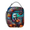 Christmas Horror Night Oxford Cloth Children's Lunch Bag Boy Girl Alphabet Cartoon Portable Insulation Handbag