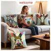 Lanre Adefioye Style Animal Cushion Cover 1Pcs Decorative Covers Soft Cushion Case For Sofa Couch Decor 40X40 45X45 Pillowcases