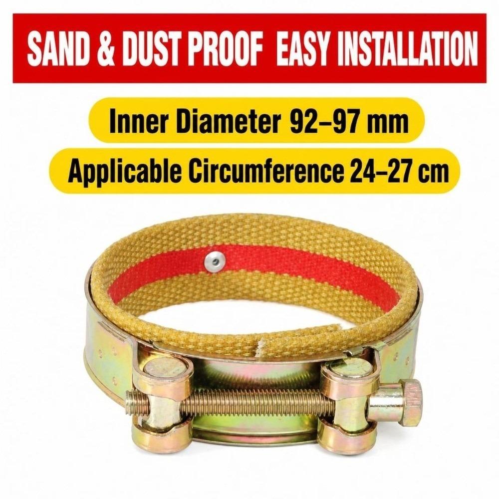 Thick Excavator Dust Boot Wear Proof Grease Isolate Pin Joint Dust Guard Clamp Lock Easy Mount Heavy Machinery Seal Cap