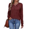 Women Fashion Pullover Sweater R-Neck Long Sleeve Shirts Blouse Knit Casual Cozy Clouds Top