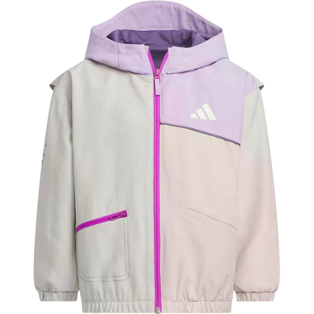Adidas Sportswear UPF50+ Water-Resistant Woven Hooded Jacket Kids Jackets KC5329