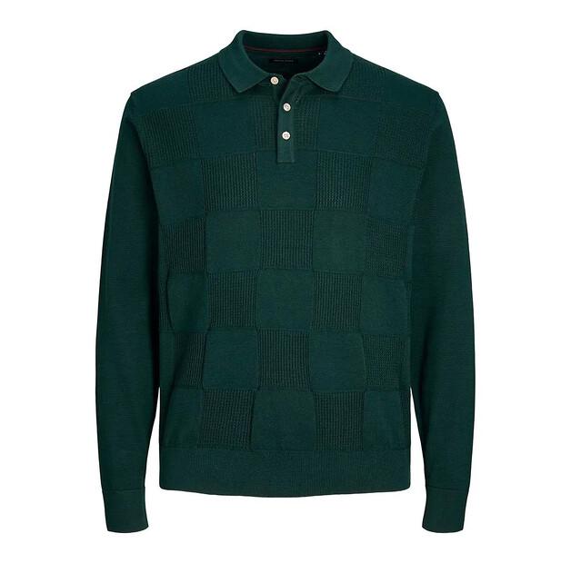 Jack & Jones Checker поло с длинными рукавами