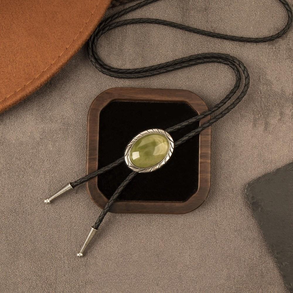 Braided Cowboy Necktie Adjustable Western Necklace Gift Bolo Tie Holiday Costume