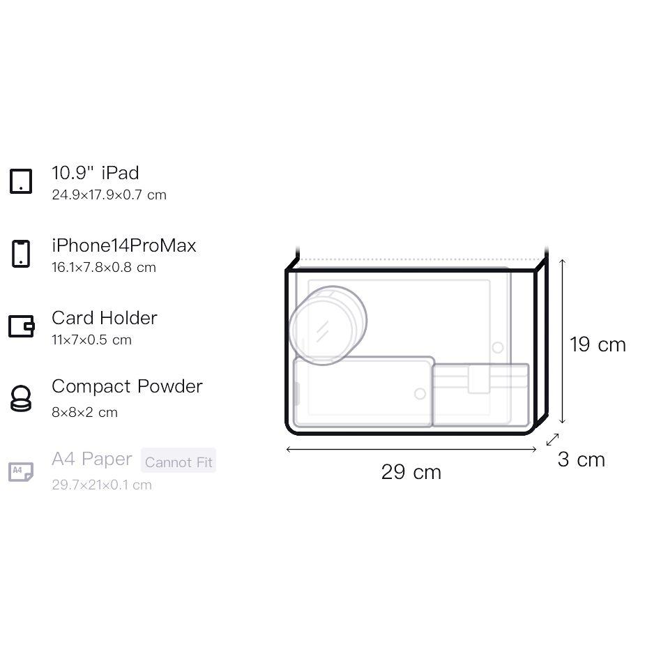 Givenchy Voyou Metal Buckle Zipper Closure Distressed Leather Clutch Men clutch Beige Brown BK60EYK1XT-288