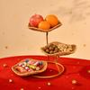 Tiered Fruit Basket Faux Rattan ThreeTier Stand Woven Look 3 Tier Bowl for Kitchen