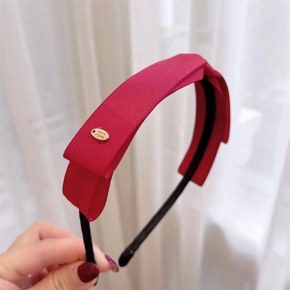 Fashion Sweet Vintage Bow Bezel Headwear Headband Bow Hair Bands Wide Hairband