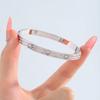 Starry Sky Women's Titanium Steel Bracelet - Non-Fading, Versatile, Full Diamond Stainless Steel, High-End Silver Fashion Accessory