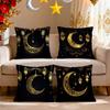 Golden Crescent During Ramadan Pillowcase Bedroom Sofa Cushion Cover 100% Polyester Living Room Cushion Pillowcase Home Decor