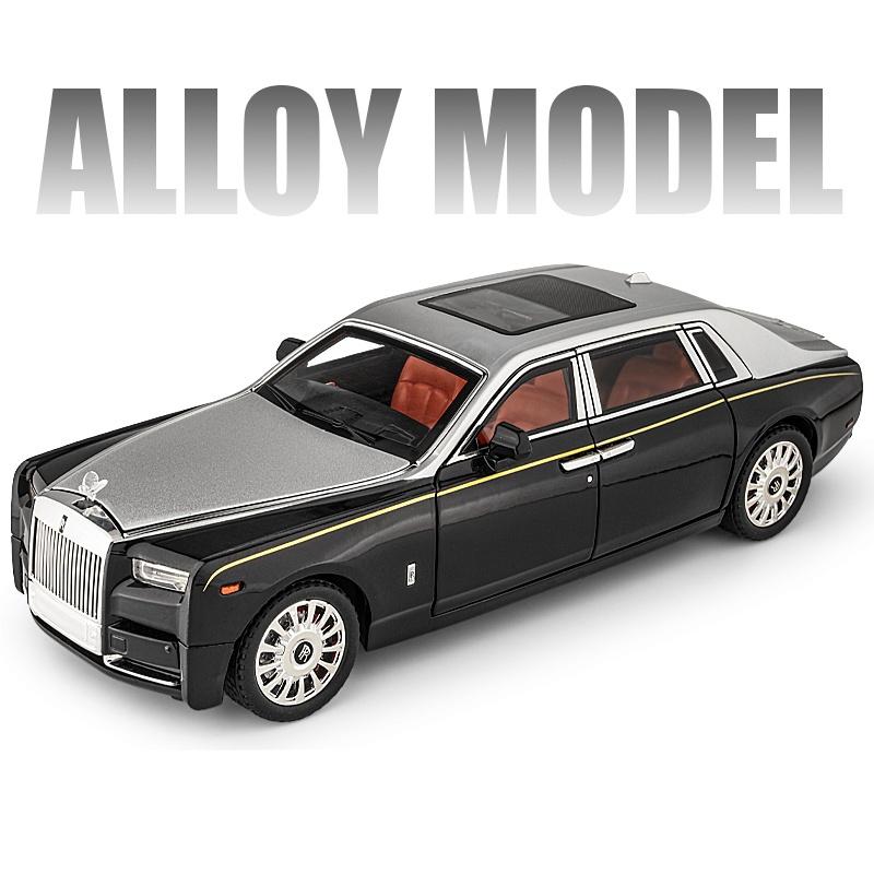 1/18 Rolls-Royce Phantom Alliage Luxy Modèle de Voiture Moulages sous Pression Véhicules Jouets en Métal Modèle de Voiture Simulation Son Lumière Collection Cadeaux pour Enfants