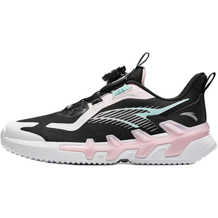 Anta Kids Bow Speed Comfortable Fashion Versatile Test Exam Non-Slip Wear-Resistant Low-Top Running Shoes Kids Running Shoes Black A22445510-3
