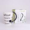 Water Cup 3D Musical Instrument Ceramic Cup 400Ml Music Note Musical Instrument Ceramic Cup Breakfast