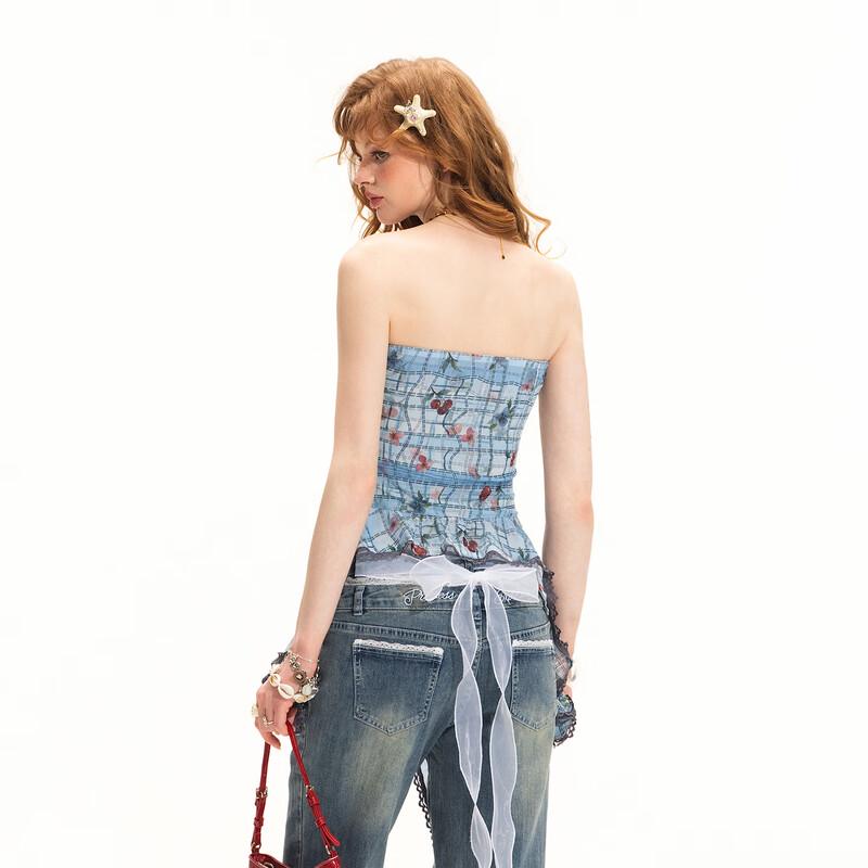 UNIFREE Sweet & Spicy Ruffle Lace Irregular Hem Camisole