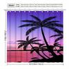 Tropical Sunset Shower Curtain: Embrace The Vibrant Colors, Soft Fabric, And Island Vibes For Your Relaxing Bathroom