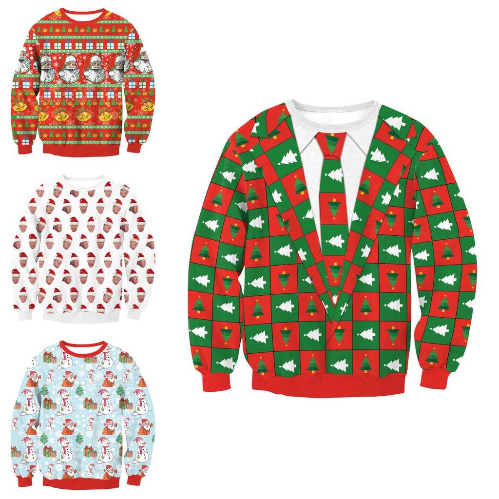 Classic Mens Christmas 3d Printed Hoodie With Polyester Fabric For Holiday Celebrations