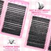 Voluminous Fluffy Cluster Lashes Kit – 200/290/666 Cluster 80D100D Show-Stopping Party Looks! Curated Length Mix