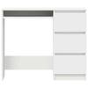 White Desk 90 X 45 X 76 Cm Particleboard