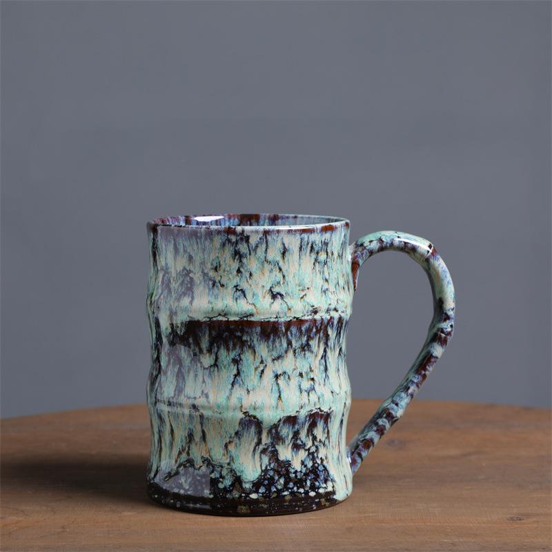 Large-Capacity Ceramic Kiln Change Water Cup Creative Coffee Cup Hot-Selling Ceramic Cup Creative Cup