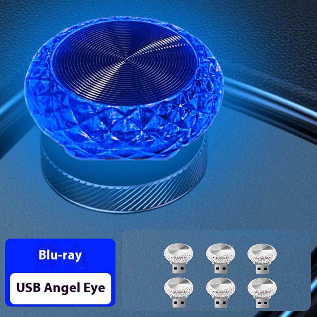 Nova luz ambiente USB para carro modelo, luz noturna LED de sete cores, sem modificação, decoração de luz ambiente para carro, luz para uso doméstico interno