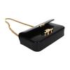 Celine Claude Shiny Calfskin Crossbody Bag, Shoulder Bag Regular Women's Black 115203BF4-38NO